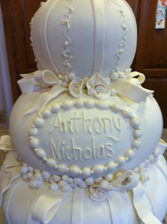 Elegant Baby Boy Christening Cakes Elegant Baby Boy Christening Cakes