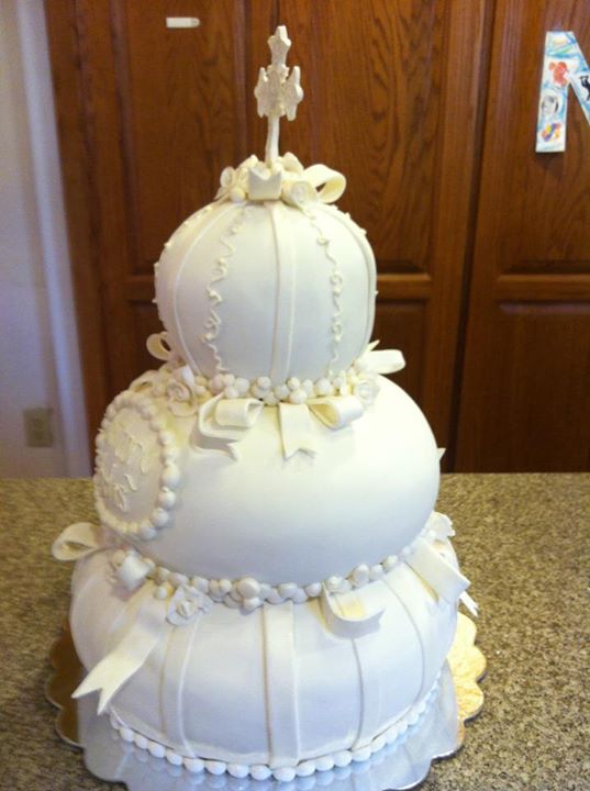 Elegant Christening Cake Elegant Christening Cake
