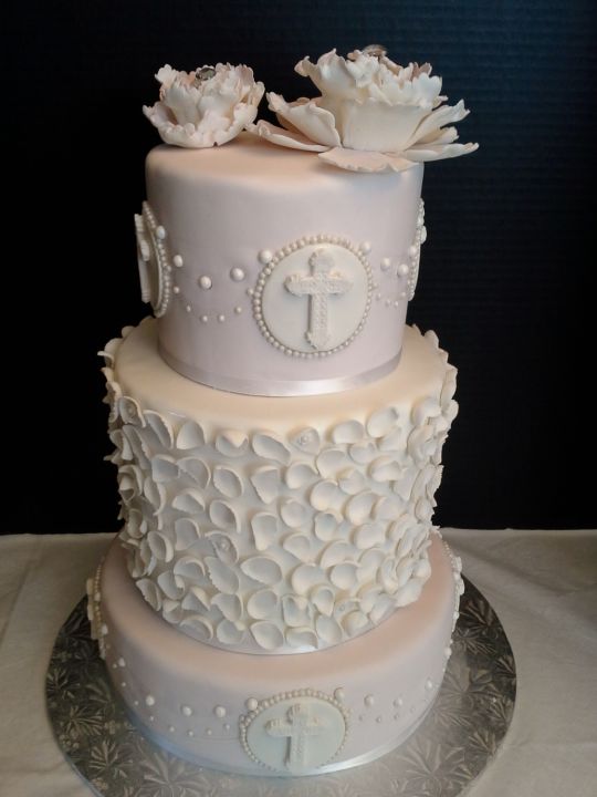 Elegant Christening Cake Elegant Christening Cake