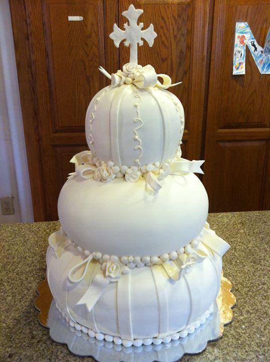 Elegant Christening Cake Elegant Christening Cake