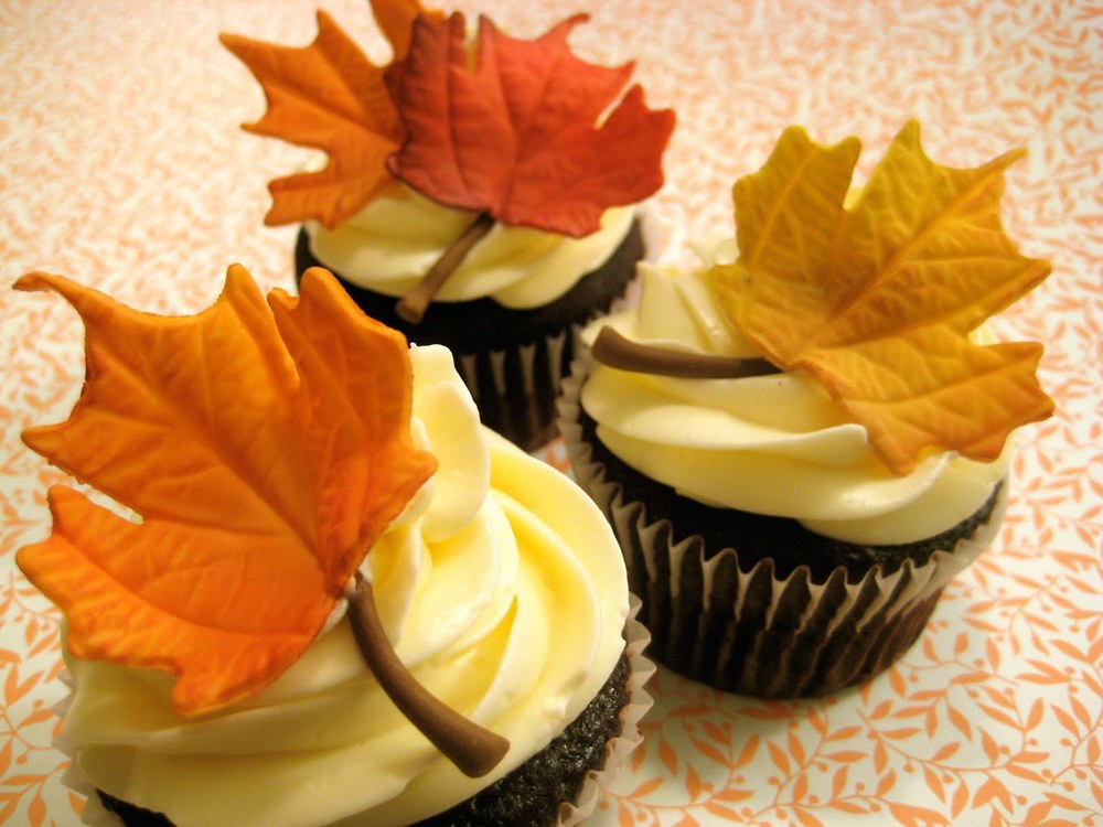 Fall Leaf Cupcake Cake Fall Leaf Cupcake Cake
