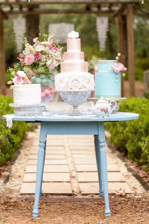 Garden Wedding Cake Display