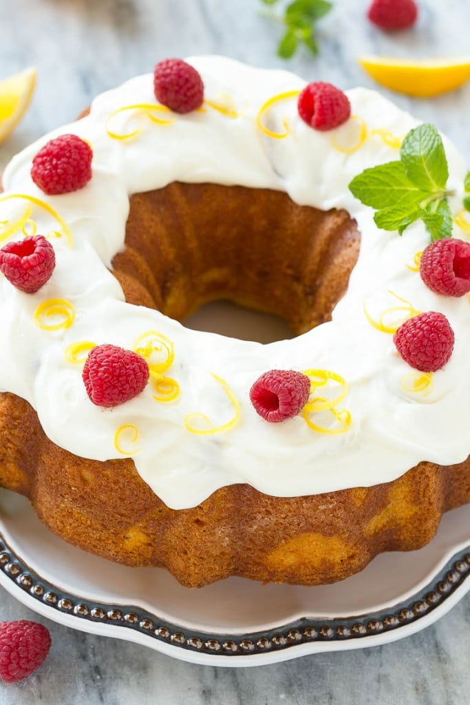 Lemon Bundt Cake with Cream Cheese Frosting