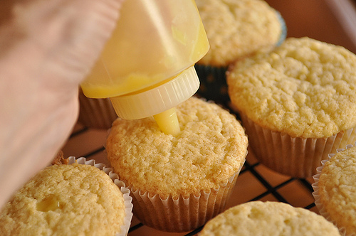 Lemon Cupcakes with Cream Cheese Filling Lemon Cupcakes with Cream Cheese Filling