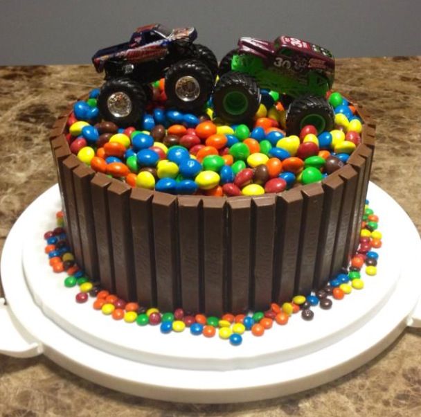 Monster Truck Birthday Cake Idea Monster Truck Birthday Cake Idea