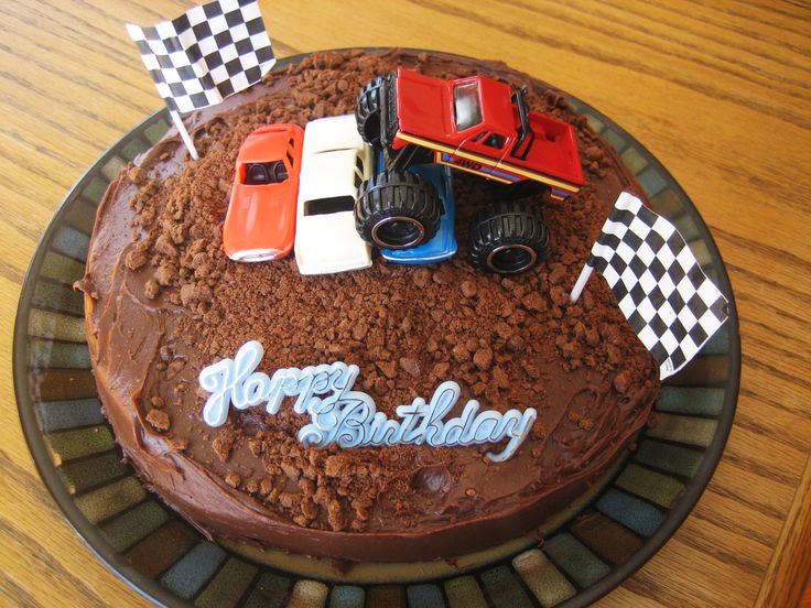 Monster Truck Birthday Cake Idea Monster Truck Birthday Cake Idea
