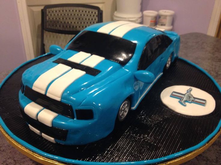 Mustang Car Birthday Cake Mustang Car Birthday Cake