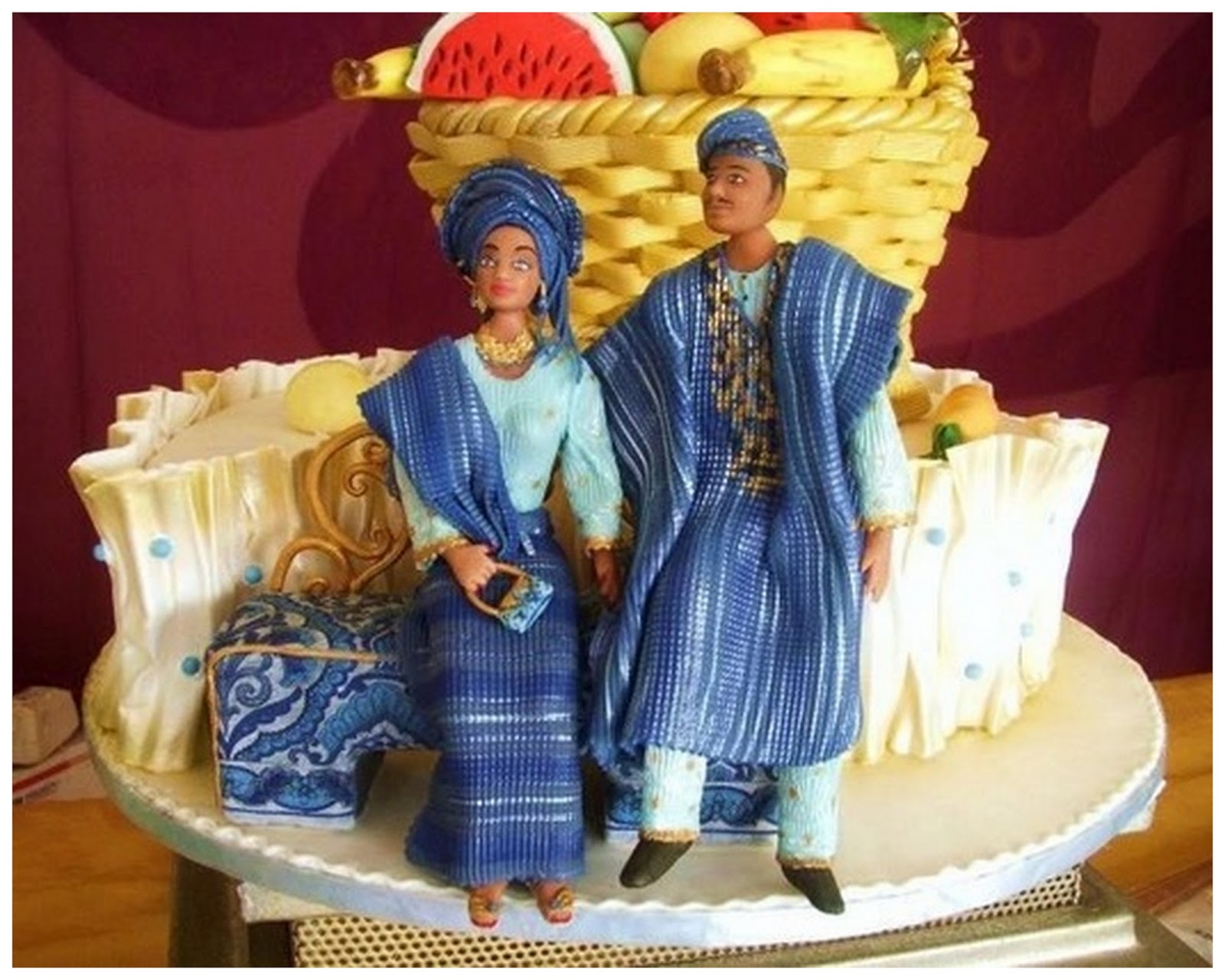 Nigerian Traditional Wedding Cake