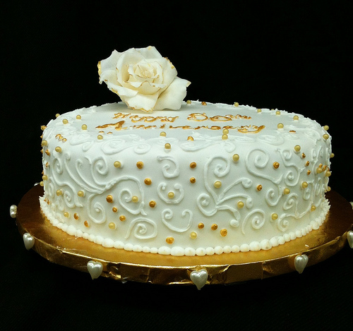 Simple 50th Anniversary Cake Simple 50th Anniversary Cake
