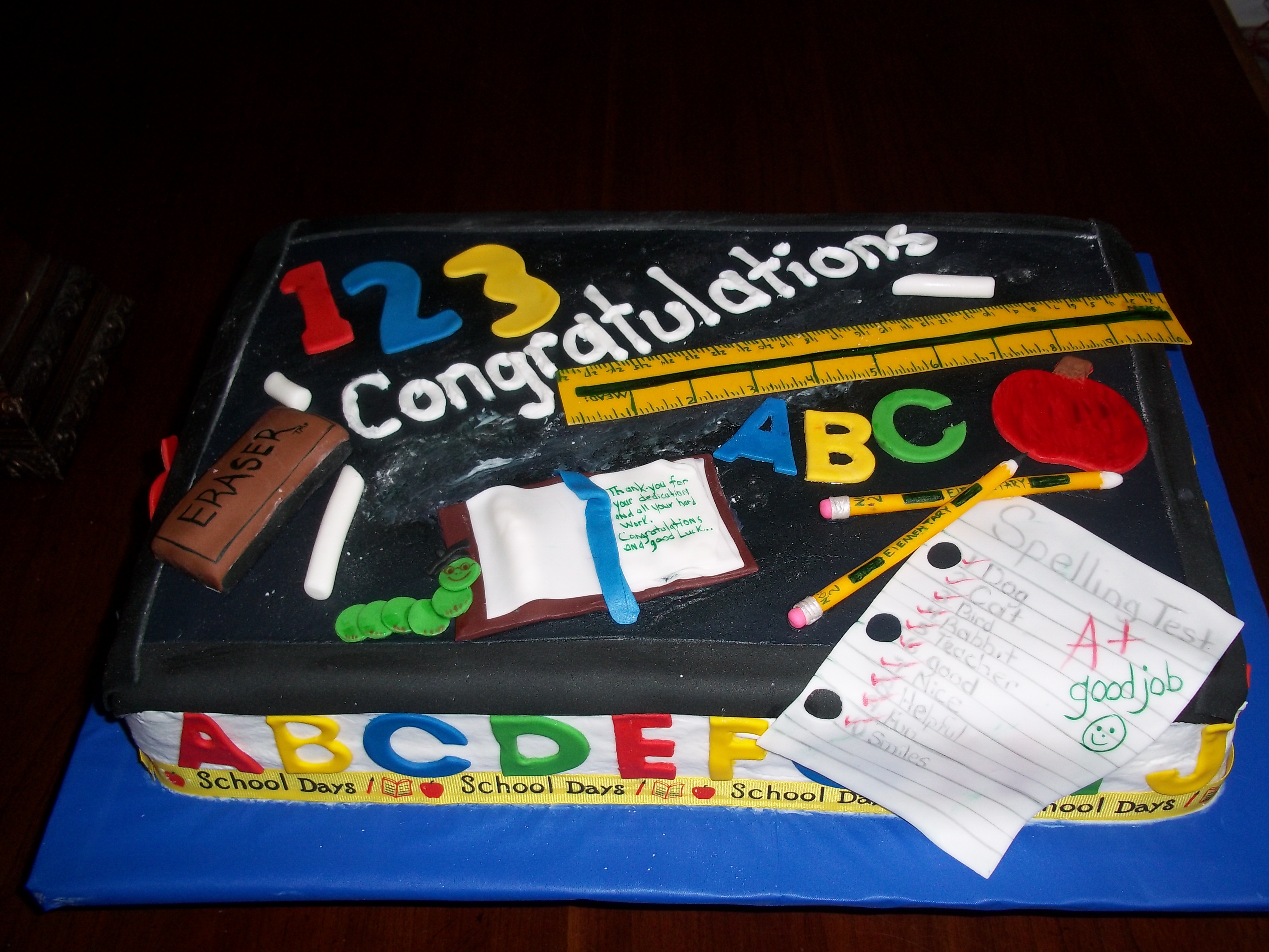 Teacher Retirement Cake Teacher Retirement Cake