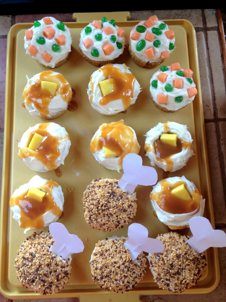 Thanksgiving Food Cupcakes Thanksgiving Food Cupcakes