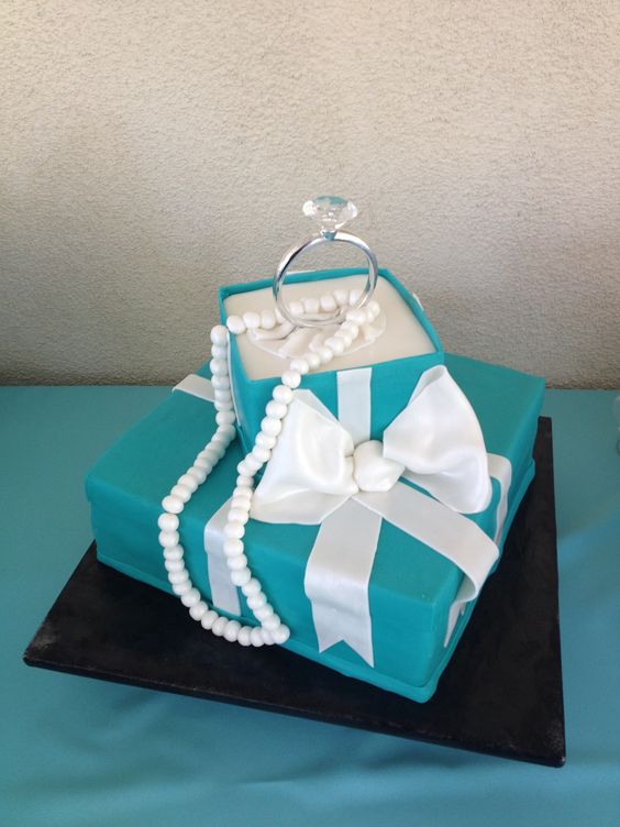 Tiffany Theme Bridal Shower Cake Tiffany Theme Bridal Shower Cake