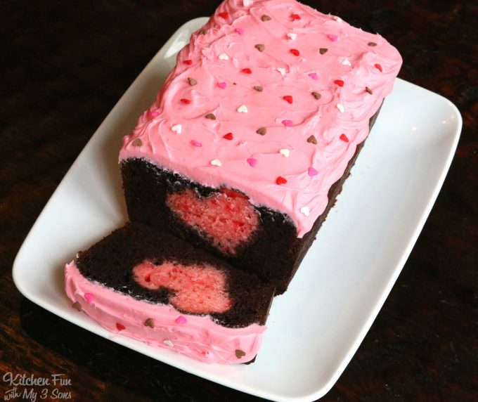 Valentine Surprise Chocolate Loaf Cake Valentine Surprise Chocolate Loaf Cake