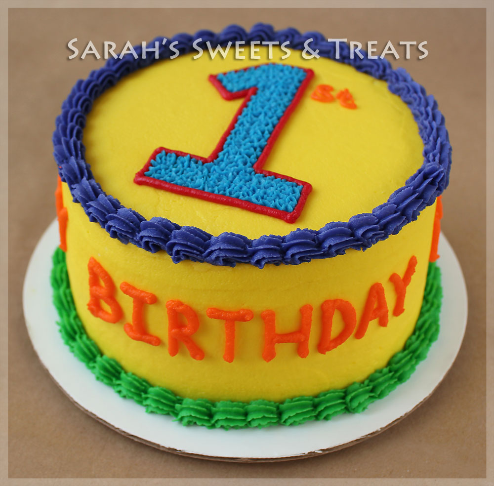 1st Birthday Buttercream Cake 1st Birthday Buttercream Cake