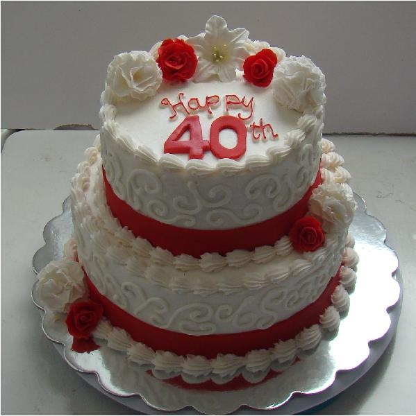 40th Wedding Anniversary Cake 40th Wedding Anniversary Cake