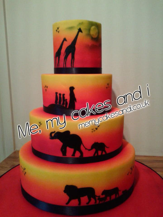African Safari Birthday Cake African Safari Birthday Cake
