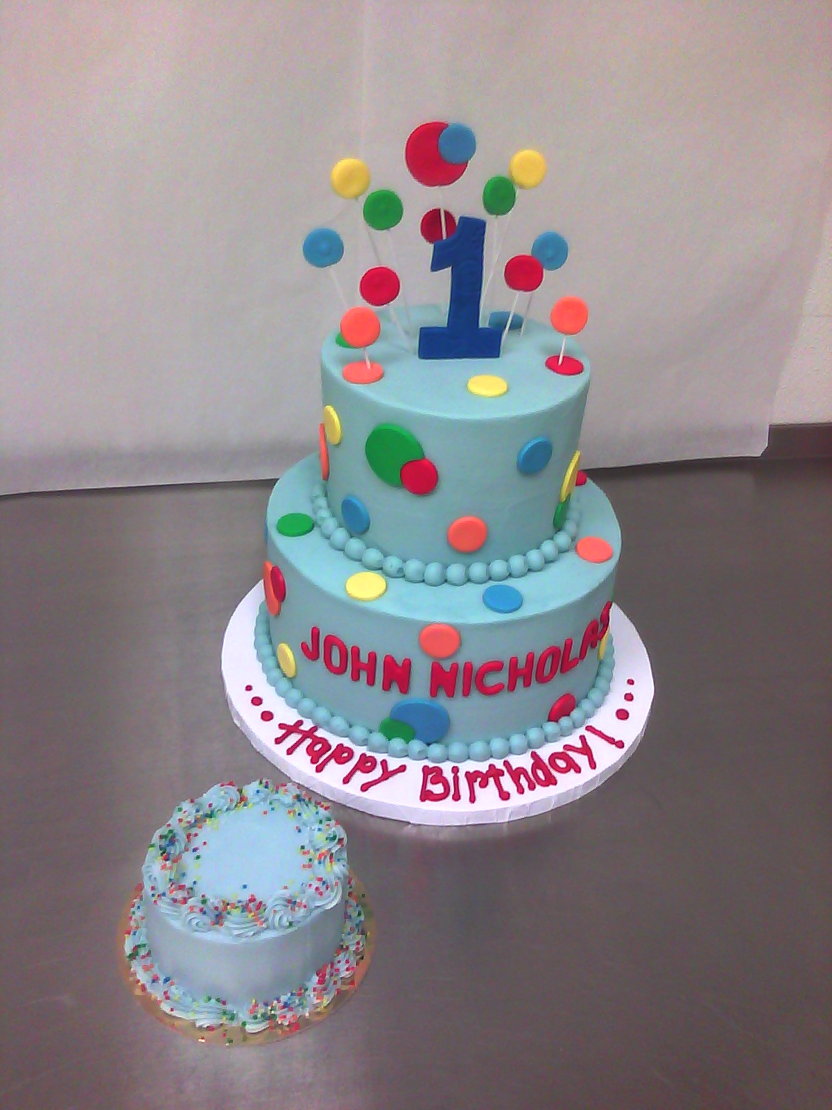 Boy 1st Birthday Buttercream Cake Boy 1st Birthday Buttercream Cake