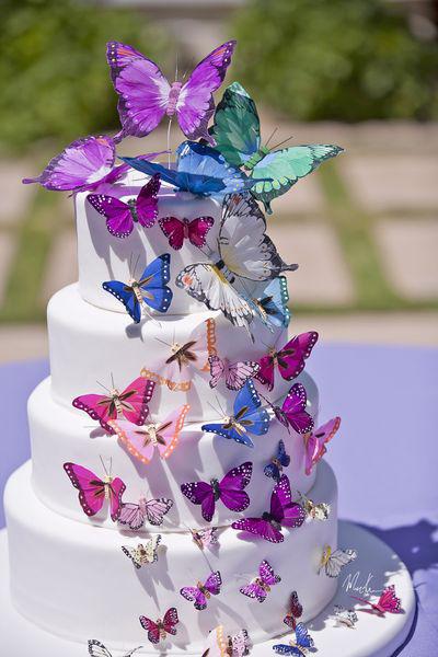 Bridal Shower Cake with Butterflies Bridal Shower Cake with Butterflies
