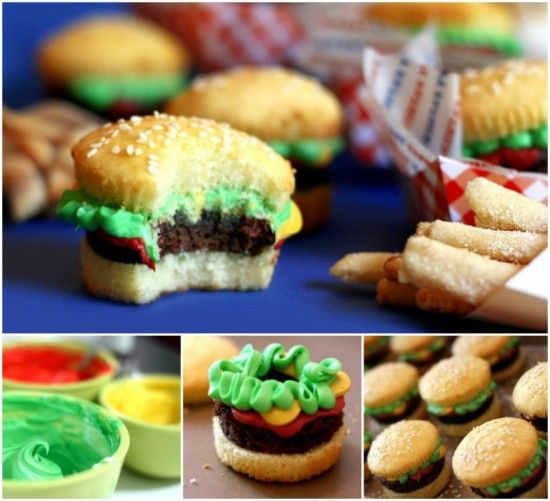 Burger Cupcakes Burger Cupcakes