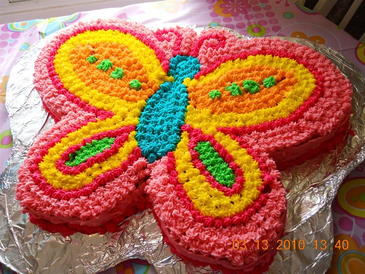 12 Butterfly Birthday Cakes For 1 Year Old Photo Butterfly