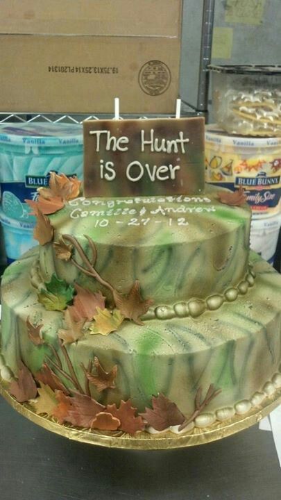 Camo Bridal Shower Cake Camo Bridal Shower Cake