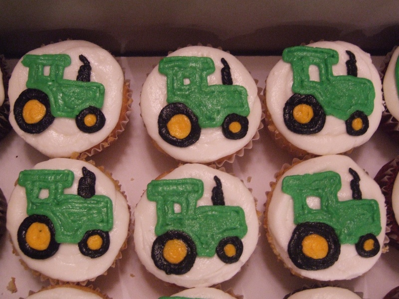 Cupcake Cake Tractor