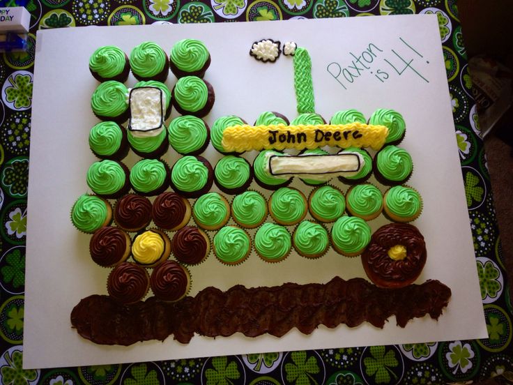 Cupcake Cake Tractor