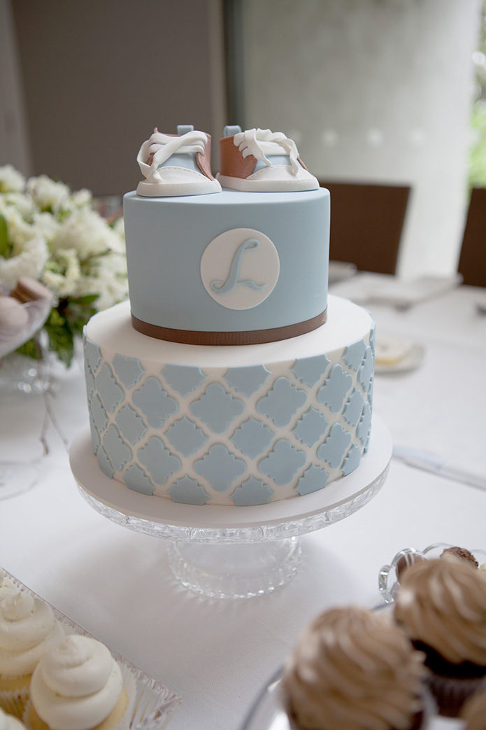 Elegant Boys Christening Cake Elegant Boys Christening Cake