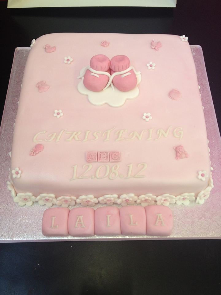 Girl Baptism Cake Girl Baptism Cake