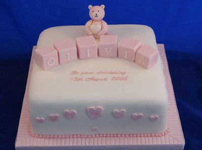 5 Photos of Christening Square Cakes For Girls 5 Photos of Christening Square Cakes For Girls