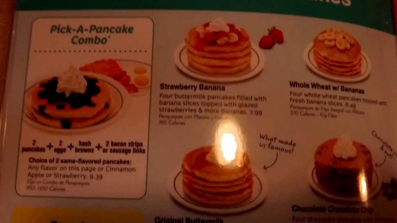 Ihop Restaurant Breakfast Menu Ihop Restaurant Breakfast Menu