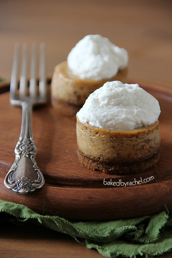 Mini Pumpkin Cheesecakes with Gingersnap Crusts Mini Pumpkin Cheesecakes with Gingersnap Crusts
