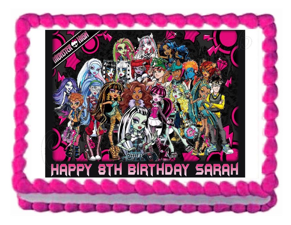 13 Photos of Monster High Edible Image Sheets For Cakes 13 Photos of Monster High Edible Image Sheets For Cakes