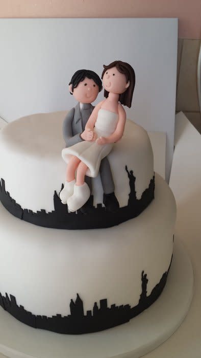 New York Theme Wedding Cake New York Theme Wedding Cake
