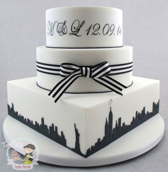 New York Themed Wedding Cake