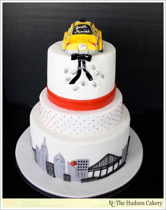 New York Themed Wedding Cake New York Themed Wedding Cake
