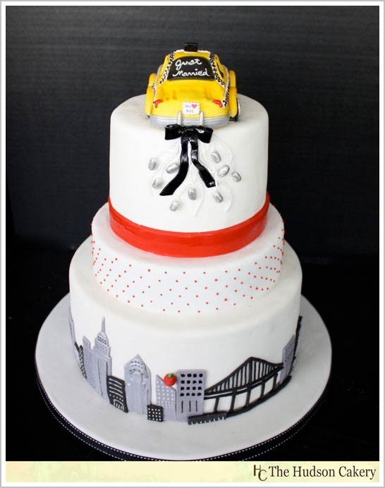 New York Themed Wedding Cake