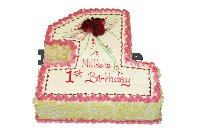 Number 1 Shaped Cake Number 1 Shaped Cake