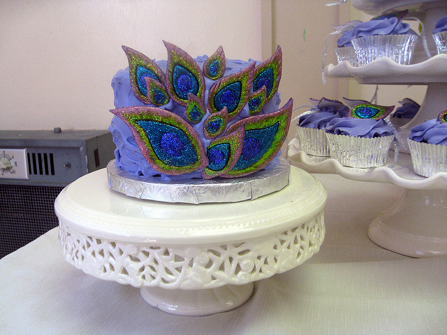 Peacock Themed Bridal Shower Cakes Peacock Themed Bridal Shower Cakes