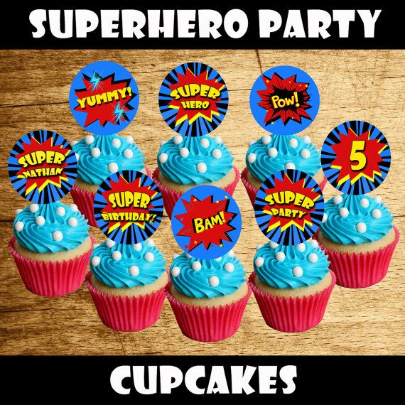 Pinterest Superhero Cupcakes