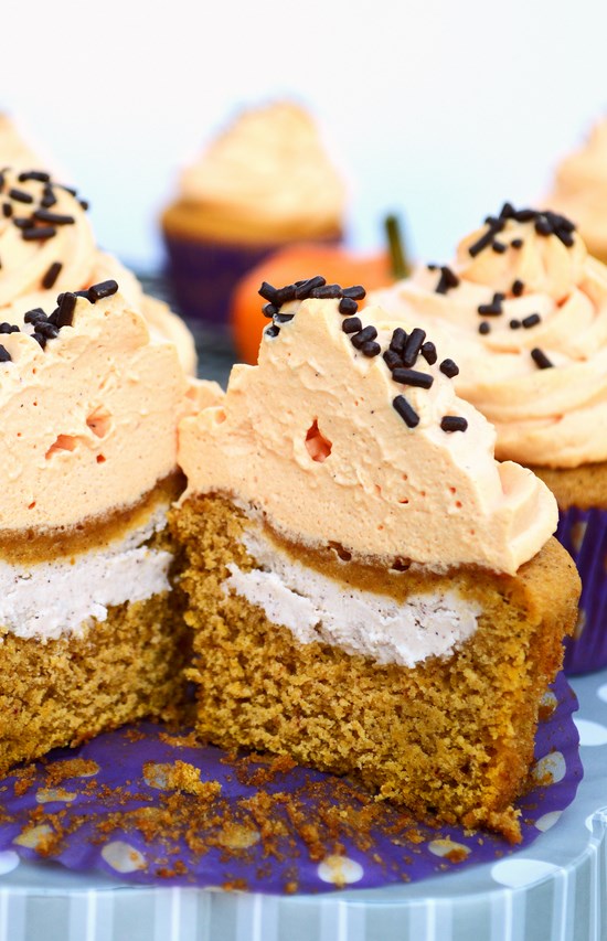Pumpkin Cream Cheese Cupcakes Pumpkin Cream Cheese Cupcakes