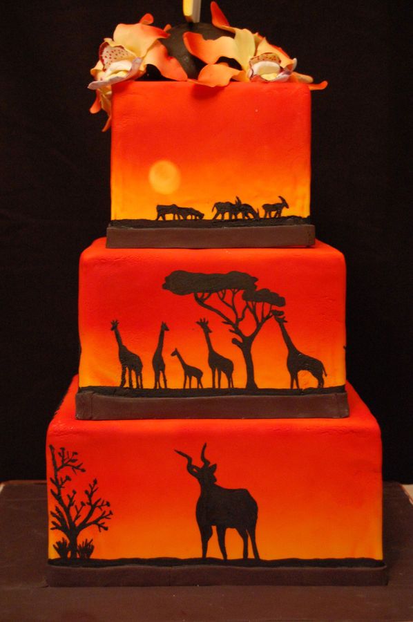 Sunset Safari Cake Sunset Safari Cake