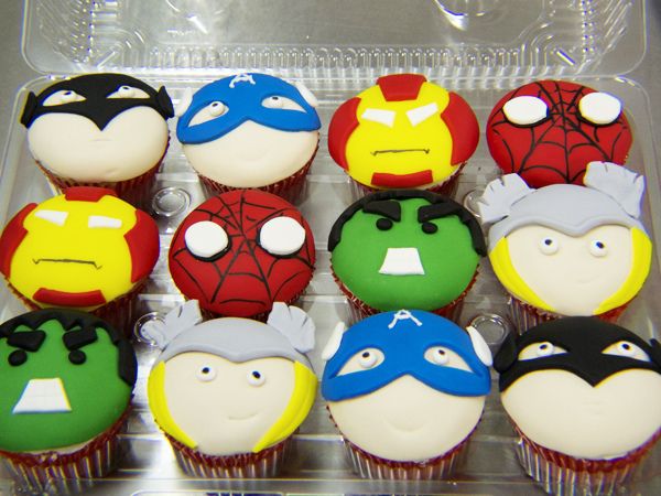 Super Hero Cupcakes