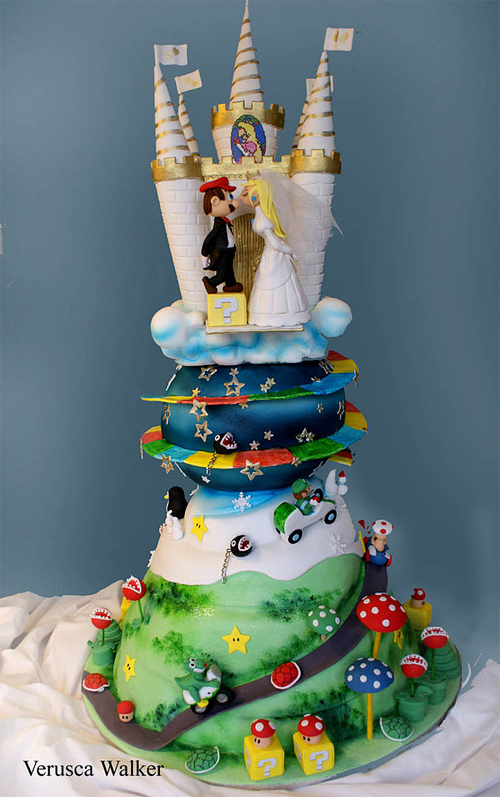 Super Mario Wedding Cake Super Mario Wedding Cake