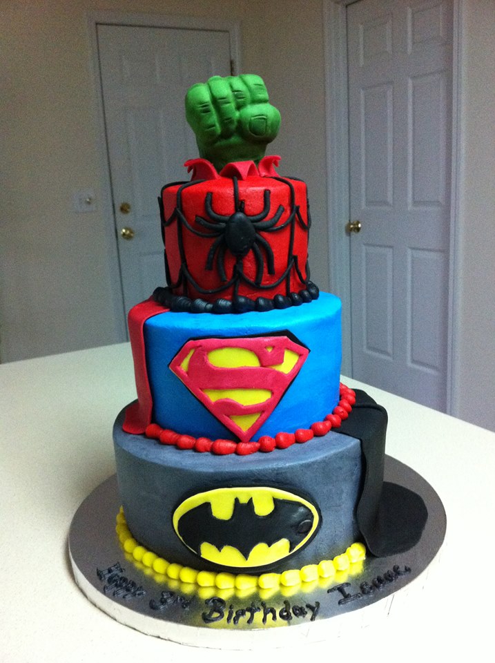 Superhero Birthday Cake Superhero Birthday Cake
