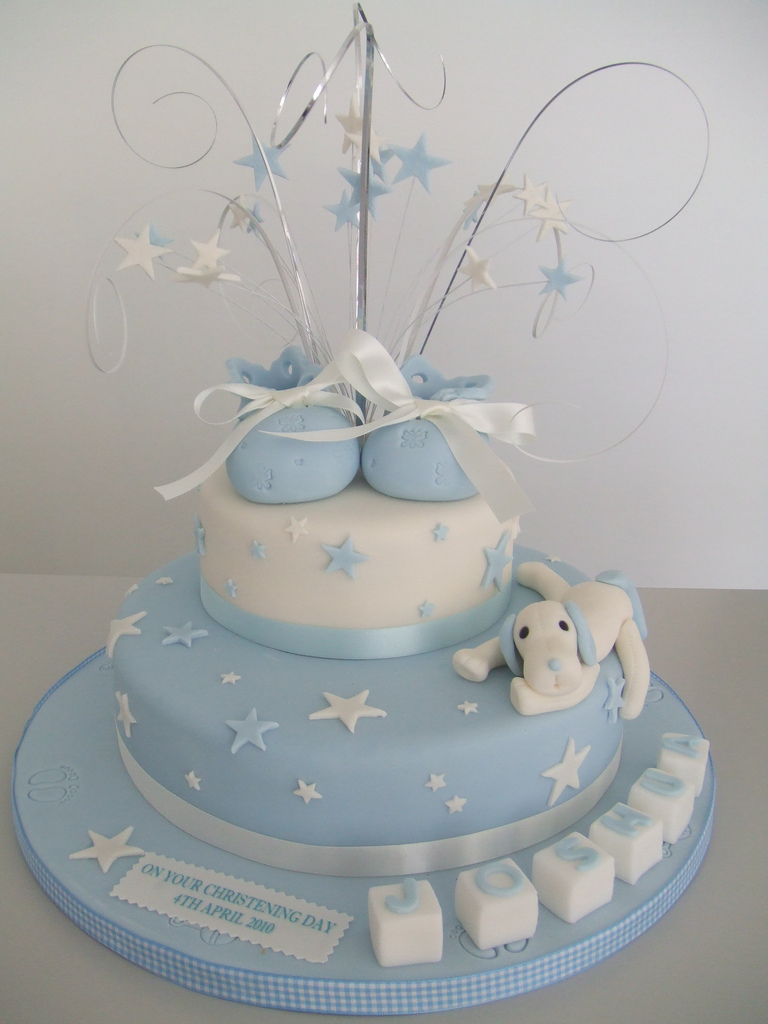 Baby Baptism Boys Christening Cake Baby Baptism Boys Christening Cake