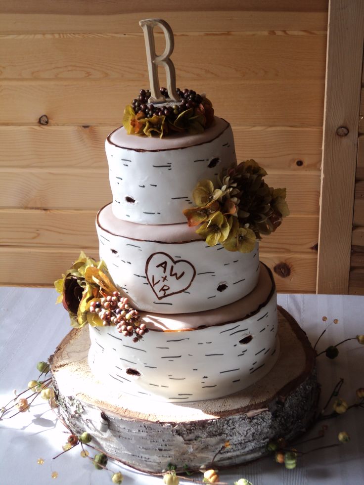 Birch Tree Wedding Cake Birch Tree Wedding Cake