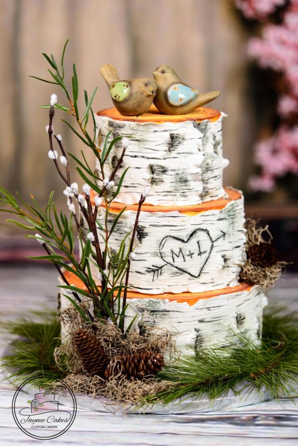 Birch Tree Wedding Cake Birch Tree Wedding Cake
