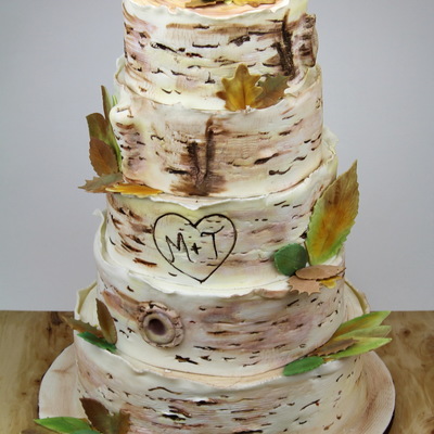 Birch Tree Wedding Cake Birch Tree Wedding Cake