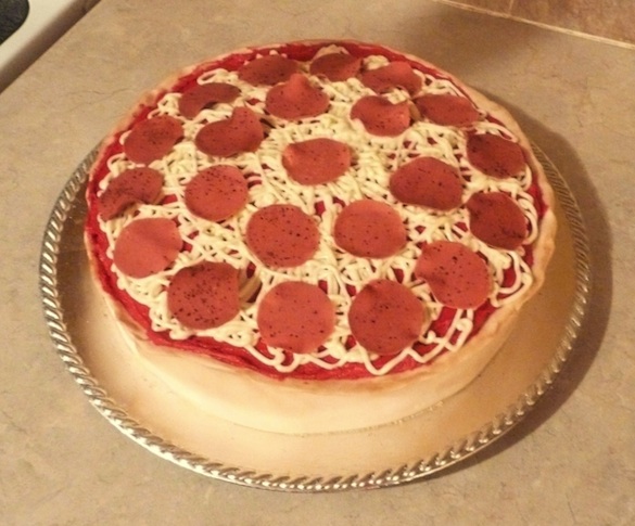 Birthday Cake That Looks Like Pizza